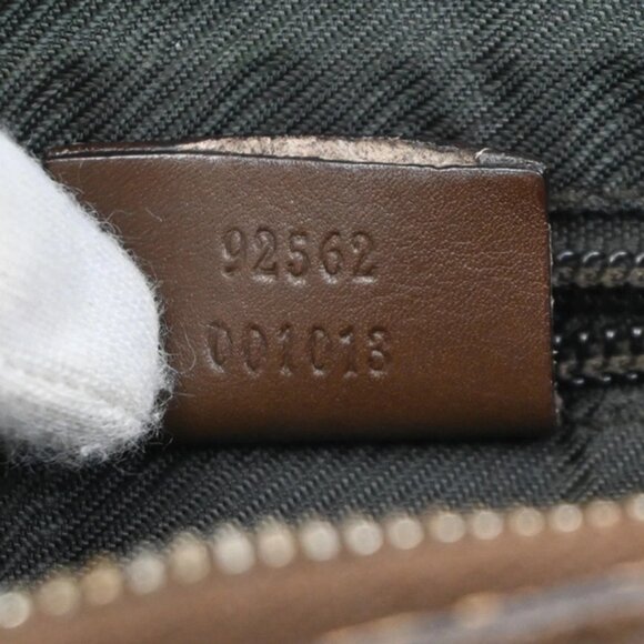 GUCCI Logo GG Pattern Crossbody Shoulder Bag Canvas Leather Brown SHW 02CA568GUC - Picture 3 of 9
